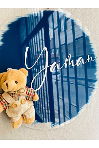 Zen Ahşap Tasarım pileksi bebek odası kapı süsü / isme özel bebek odası kapı süsü