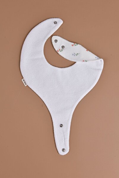 e&f Store Sıvı Geçirmez Emzik Tutucu Mama Önlüğü - Çiçekler