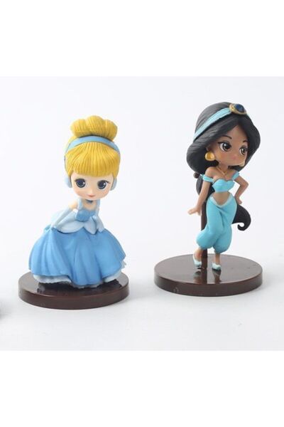 BANDAI Q Posket Disney Prenses Yasmin Ve Cinderella Aksiyon Figür 8 Cm