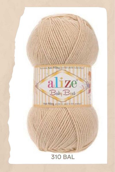 Alize Baby Best Anti-Pilling Baby Knitting Yarn - 10% Bamboo 90% Acrylic, Μαλακό ανθεκτικό νήμα πλεξίματος μωρού