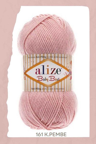 Alize حبل حياكة للأطفال مضاد للقطع - 10% من الخيزران، 90% من الأكريليك، حبل حياكة ناعم ومتين للأطفال