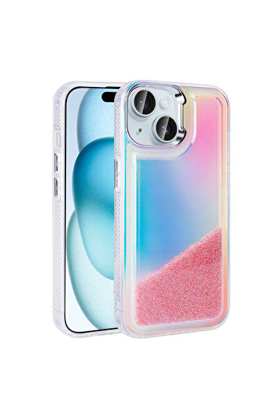 Rivor Apple iPhone 13/14 Kılıf Metal Kamera Çıkıntılı Airbagli Renkli Arka Yü...