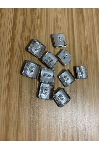 Öztürk Metalized Stone Look Button 1.2x1.2cm. Pack of 10. No:7