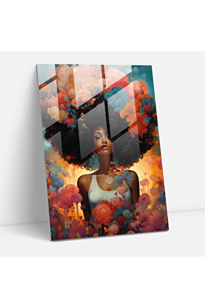 PaintedAnarchy طباعة زجاجية أنيقة من Afro Beauties - فن أفريقي، فن حديث، تنوع...