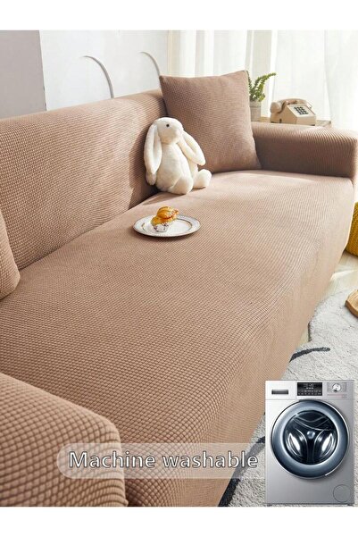 uzhanem Лікра з еластичною стрічкою, еластична, можна прати, квадратний малюнок, чохол на диван для трьох осіб