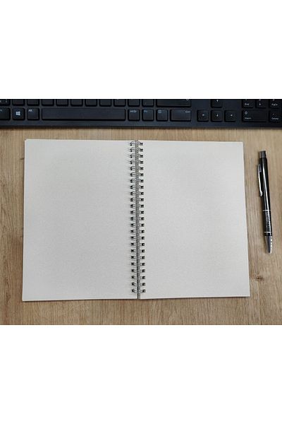 pixelpare دفتر ملاحظات حلزوني، مقاس A5 (15x21) صفحة صفراء غير مبطنة