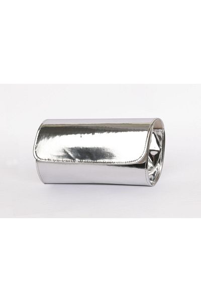 efnanstore Βραδινή τσάντα με ασημί καθρέφτη