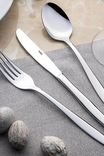 Nehir Sahra Sade 89 Piece Fork - Spoon - Knife Set 9541850 .
