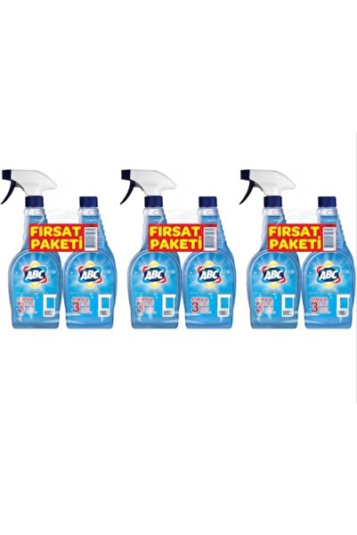 ABC Camsil Cam Temizleyici 750+750 Promosyonlu Paket 3 Adet