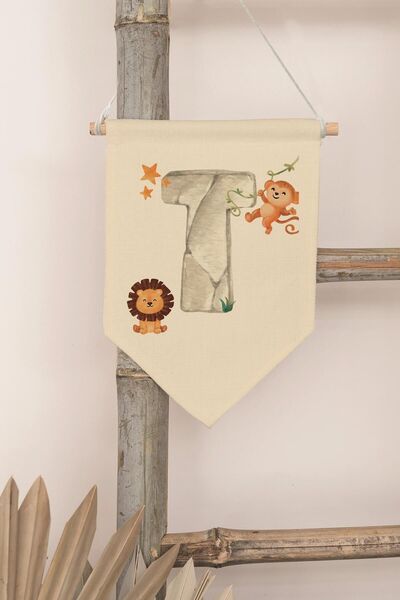 Postifull Decor pentru camera copiilor, ornament de perete, decor din lemn pe...