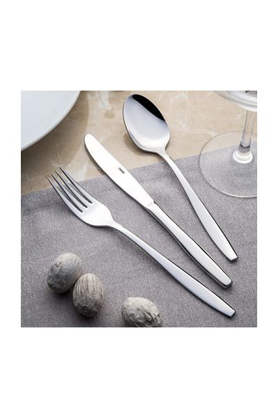 Nehir Sahra 12 Plain Dinner Spoons