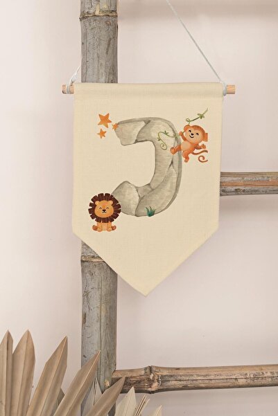 Postifull Decor pentru camera copiilor, ornament de perete, decor din lemn pe...