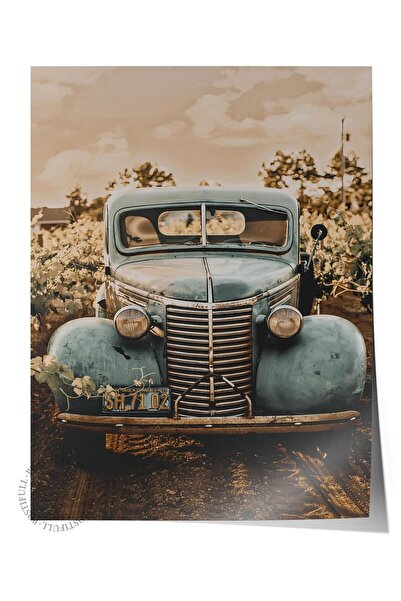 Postifull Poster rustic fără rame, pictură nordică maro, NR:29 Fotografie de ...