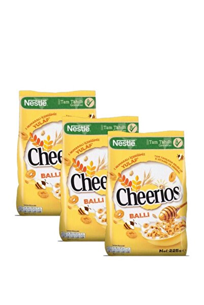 Nestle CHEERİOS TAM TAHILLI BALLI GEVREK 225 GRX3 ADET