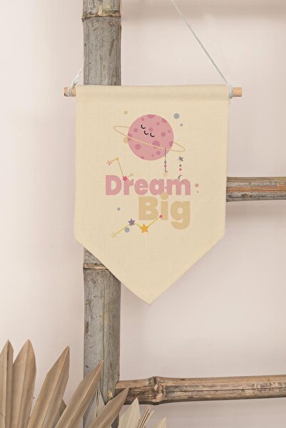 Postifull Çocuk Odası Dekor, Duvar Süsü, Ahşap Bebek Odası Dekor, Canvas Flam...