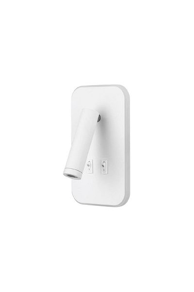 Tamer Elektrik Cata 13w Double Stage Bedside Sconce Ct-5243 White Case