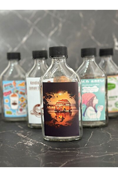 COLDBREWTREND Storage Bottle Glass 200 Ml - 6 Pieces with Label