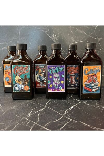 COLDBREWTREND Nostalji Şişe 200 ml Özel Etiketli 6 Adetli
