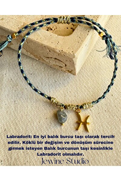 jewine studio Custom Real Pearl Rope Bracelet with Pisces Icon and Pisces