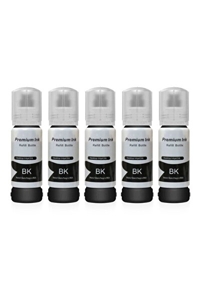 PHOTOINK EPSON  EcoTank L3151 için5 Adet Siyah Photoink Mürekkep