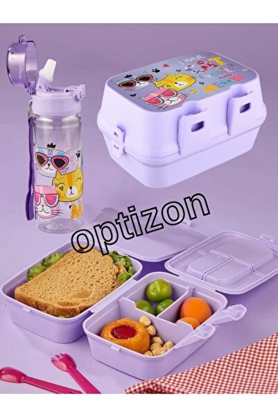 OPTİZON Meow LicenSed 500 ml Хранителен комплект - Непропусклива бутилка за в...