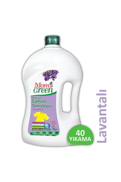 Mom's Green Lavantalı Bitkisel Çamaşır Temizleyici -renkliler Ve Beyazlar 1500 ml - 40 Yıkama