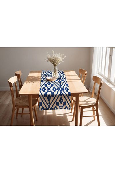 Arancione Co Geometric Pattern Runner Ds11