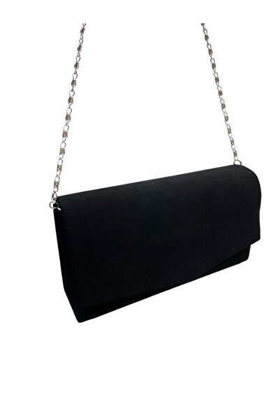 Busrabags حقيبة سهرة نسائية باللون الأسود من Nubuck