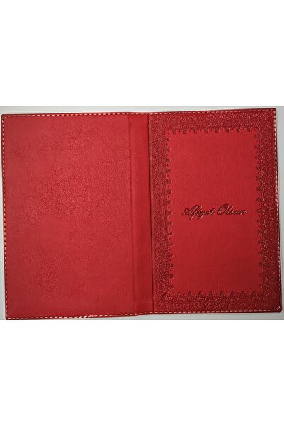 ankara menü (1 Piece) Leather Account Holder Box - Money Top, Bill, with Storage