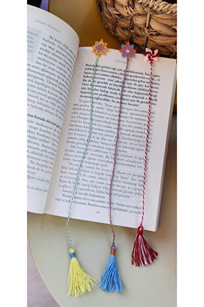 Bebeck Flower Patterned Handmade Bookmark