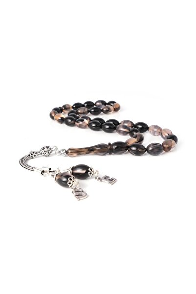 TESBİHCİBABA Димчасті літери з бахромою, стискаються, бурштиновий чотки