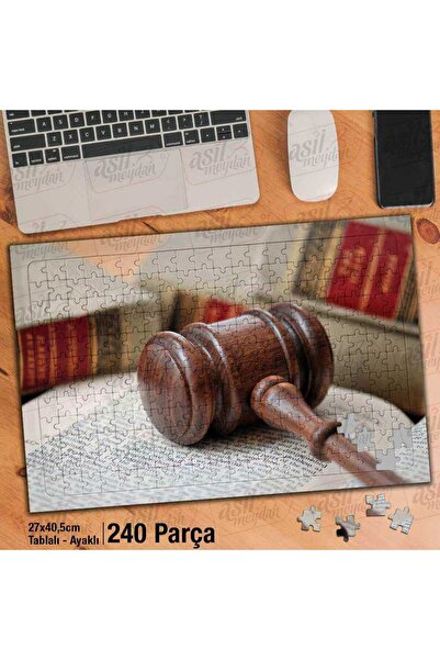 Genel Markalar Asil Hobi Hakim Tokmağı - Adalet - Hukuk -Kitaplar Yapboz -Aya...