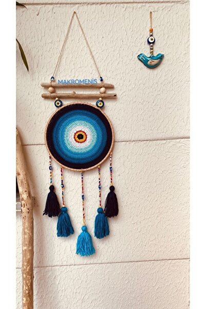 Genel Markalar Maromenis Nazar Boncuğu Düş Kapanı Makrome Duvar Süsü