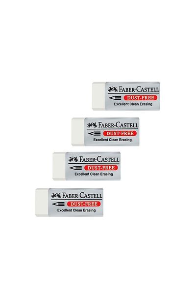 Faber Castell Dust Free Eraser White Small Size No:30-10 Pieces