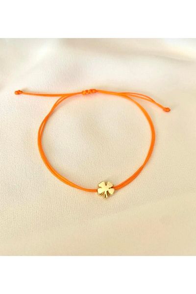 Misto Aksesuar Orange Clover Bracelet - Stylish and Comfortable