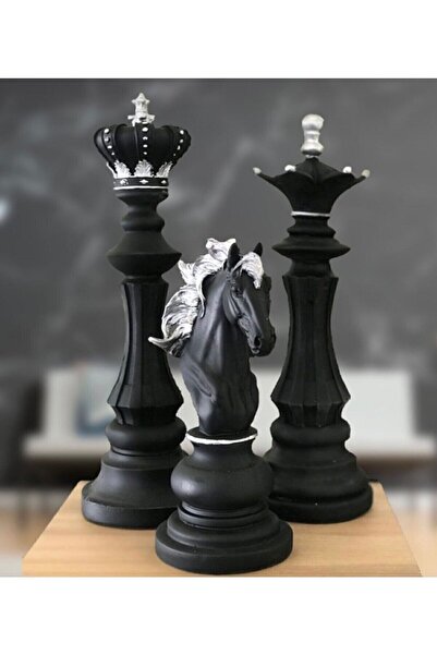 busraconcept Santraç Takımı Heykeli , Santraç Takımı Şah Vezir At Biblo