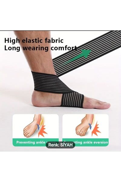 Genel Markalar Dokuma Ayak Bileği Bandajı (TEK SATILIR)45cm X 7.5cm X 1.75mm