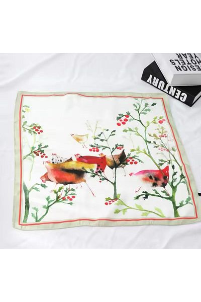 Purple Adv British Designer's Design Scarf