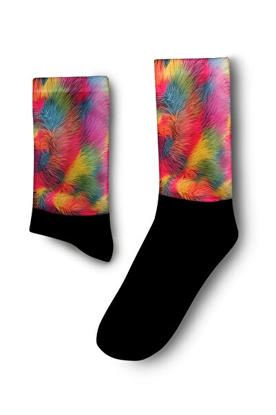 JENES Unisex Colorful Fluffy Socks