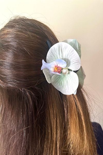 alsaccessories Verde deschis Pearl Orhidee Model Femei Cataramă - Accesoriu de păr