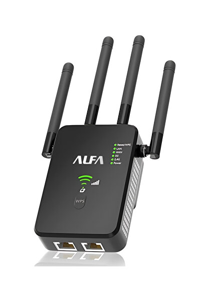 alfanet WaveRider 3in1 Wifi Sinyal Yaklaştırıcı Güçlendirici 1200Mbps 5G AP R...