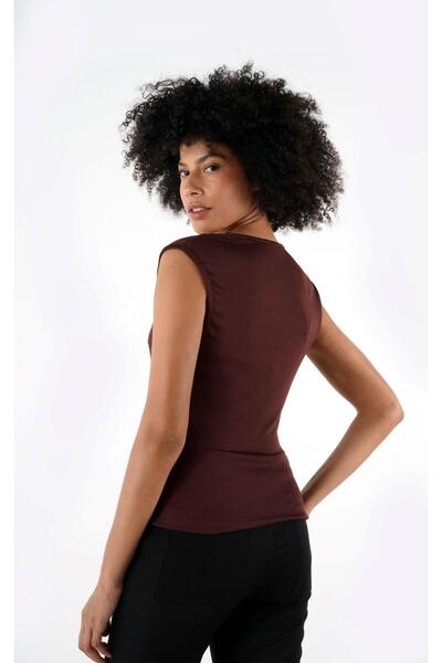 ALEXANDERGARDI Αμάνικη μπλούζα με διπλό γιακά - B24-38001