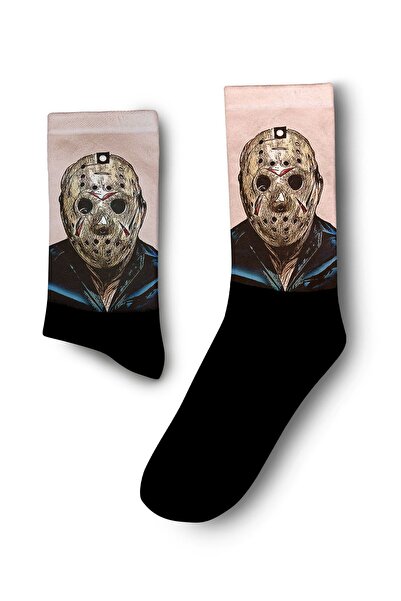 JENES Jason Voorhees Maskeli Katil Çorap - Unisex