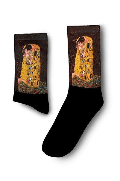 Genel Markalar The Kiss Çorap - Öpücük - Gustav Klimt - Unisex