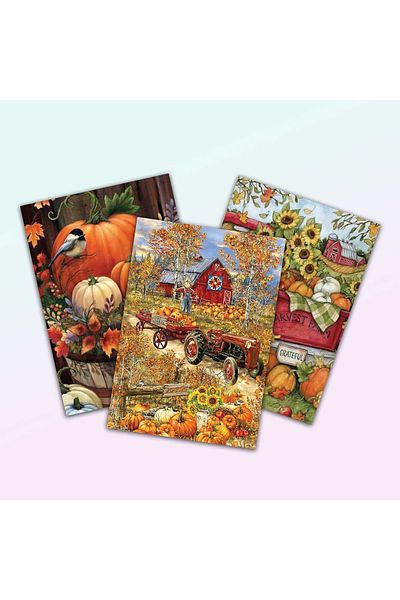 Purple Adv Purple UK Design Triple Notebook Autumn