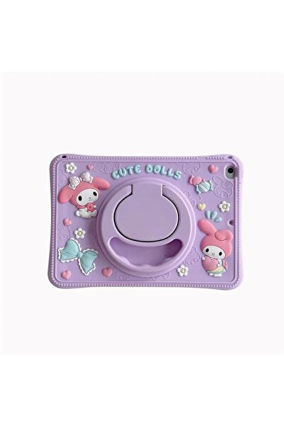 Alfa MEC Samsung Galaxy Tab A8 10.5 Sm-x200 2021 Compatible Case Cute Dolls with Stand for Children with Character