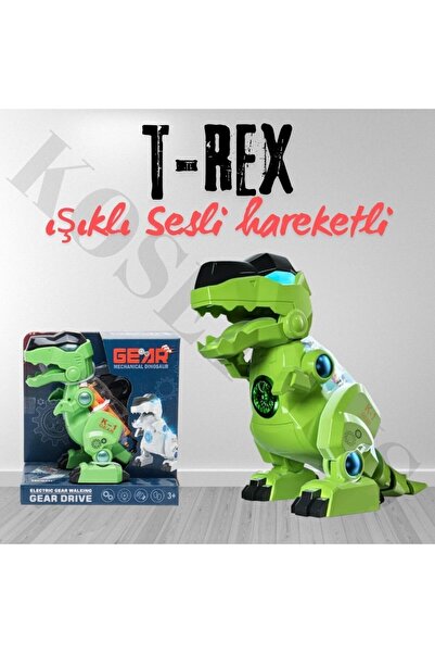kosetoys Sesli Işıklı Hareketli Akıllı Robot Dinozor Yeşil