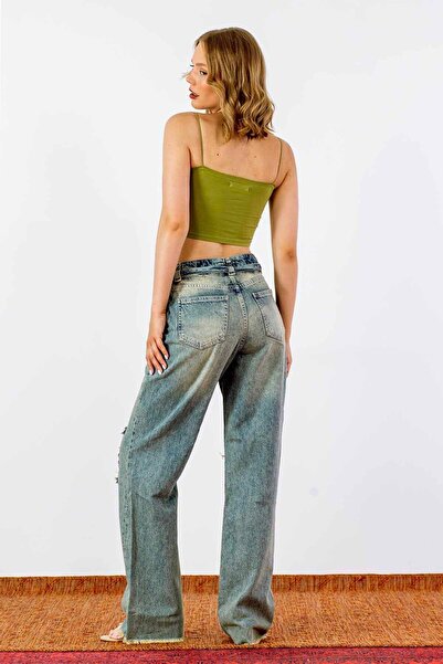 BROWN SARTO Wide Leg Jeans Women's Jeans