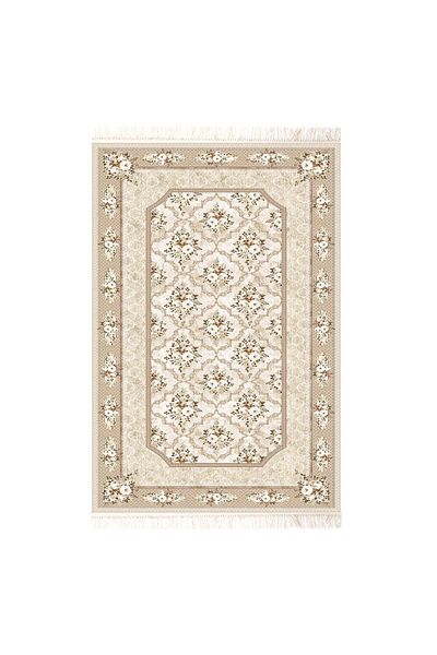 In House Soft Velvet Turkish Rectangular Door & Bath Mat -Brown - 60x40 cm
