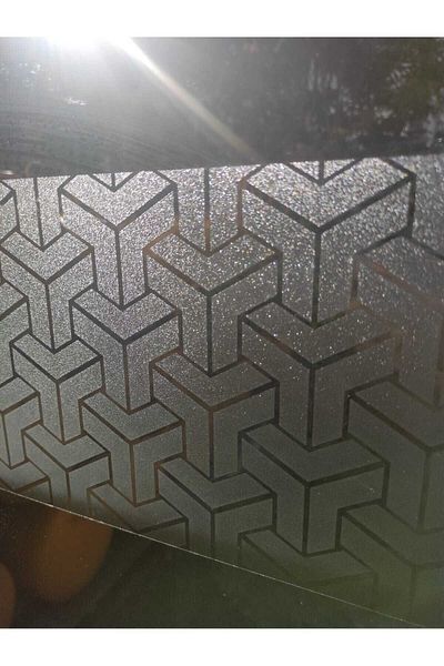Turcoat Patterned Frosted Glass Sand Blasting Foil 122 cm x 1 m